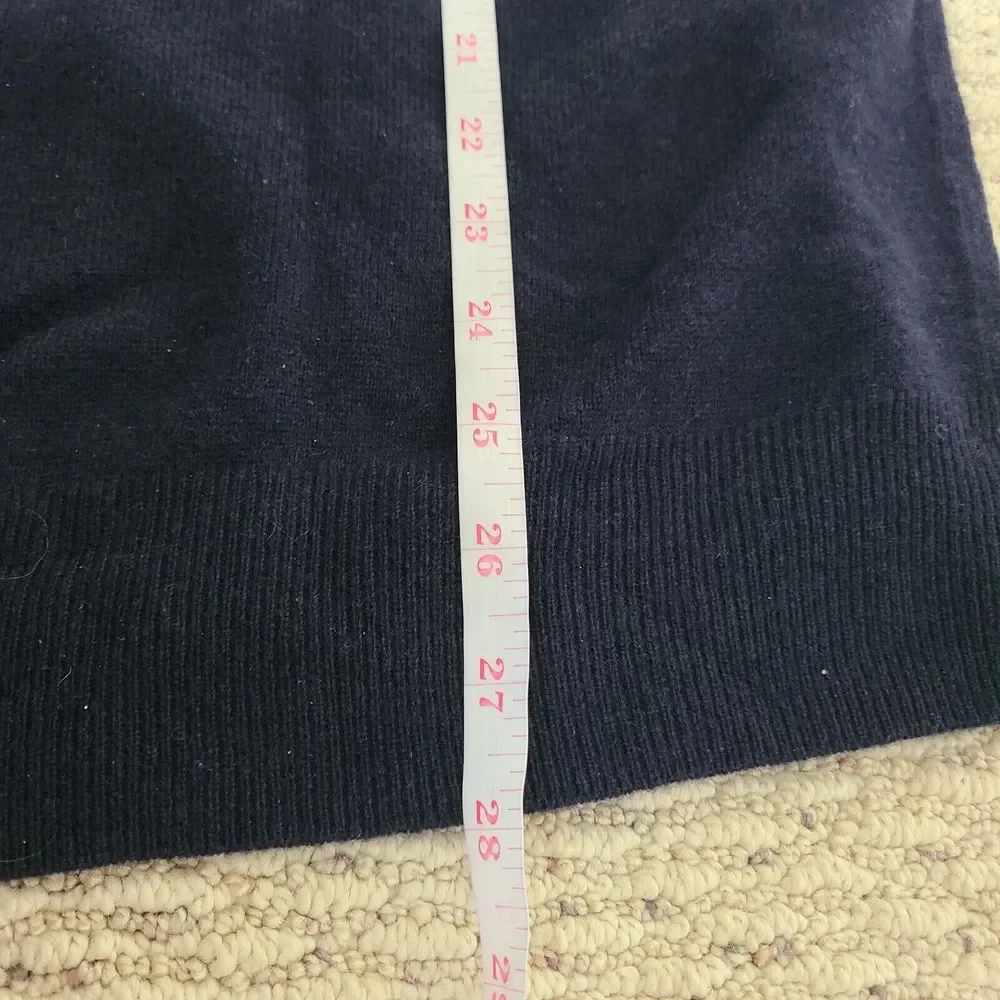 NWT Polo Ralph Lauren Mens 100% Wool 1/4 Zip Pullover Sweater Navy Size XXL Knit - Picture 8 of 9
